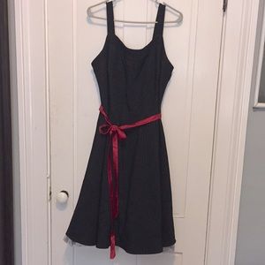 Black pinstripe Ruby Rox swing dress 16